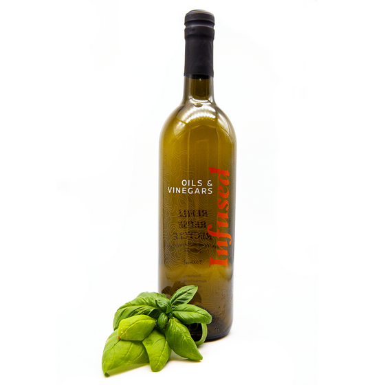 Basil Infused Olive Oil, Bursting with Mediterranean  lavor
