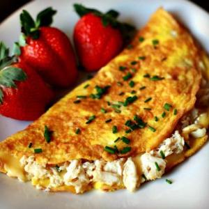 Brie Fig Omelet - EVOO & Vin