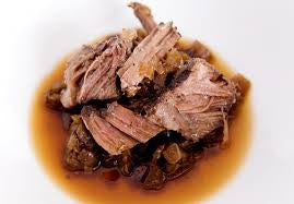 Harissa Crock Pot Roast Beef - EVOO & Vin