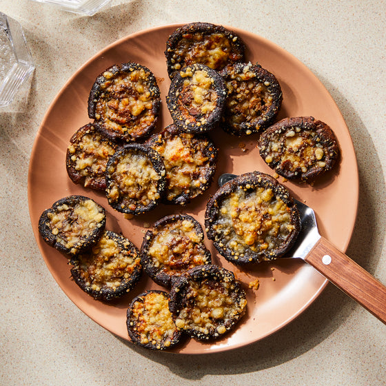 Crispy Smashed Mushrooms