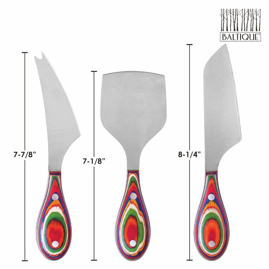 Baltique® Marrakesh Collection 3-Piece Cheese Knife Set