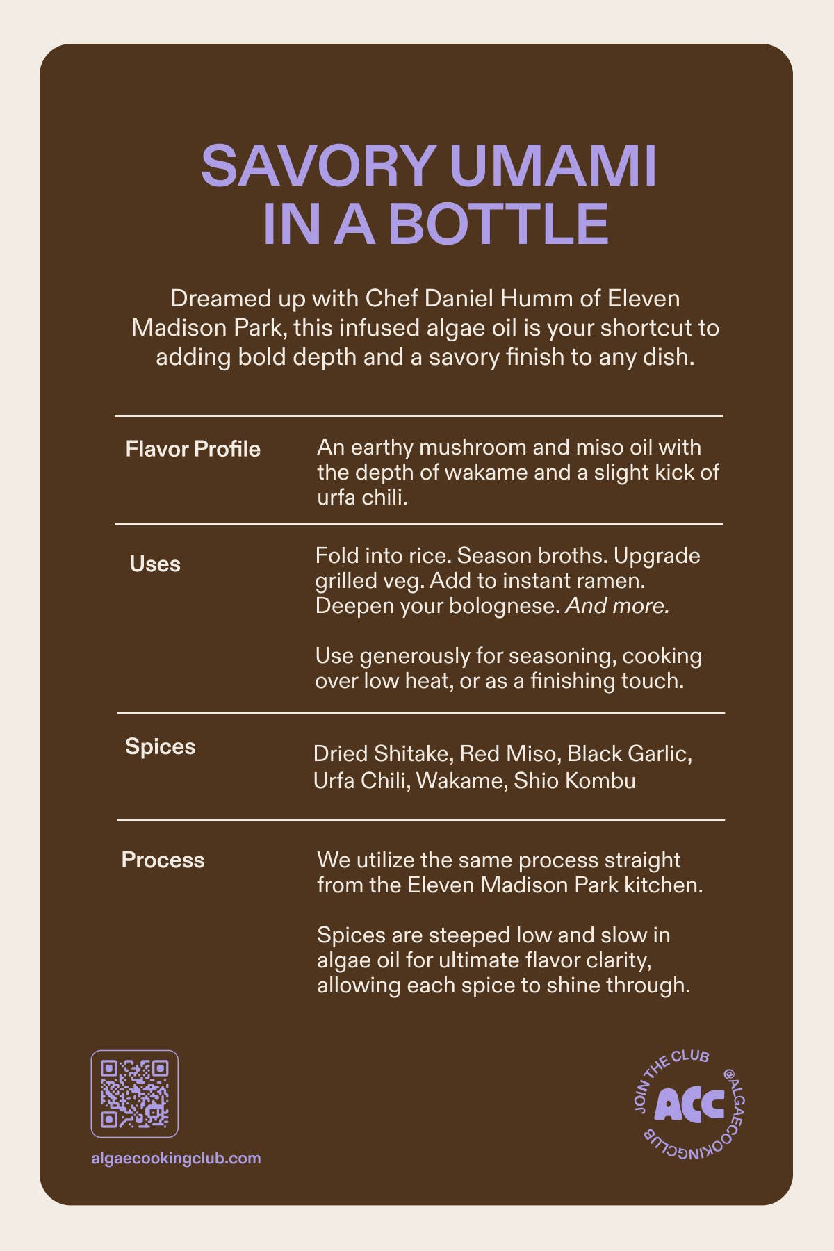 Shiitake Mushroom Infused  Algae Oil