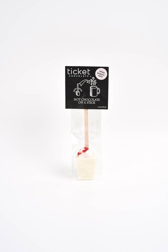 Hot Chocolate on a Stick: Peppermint (white)