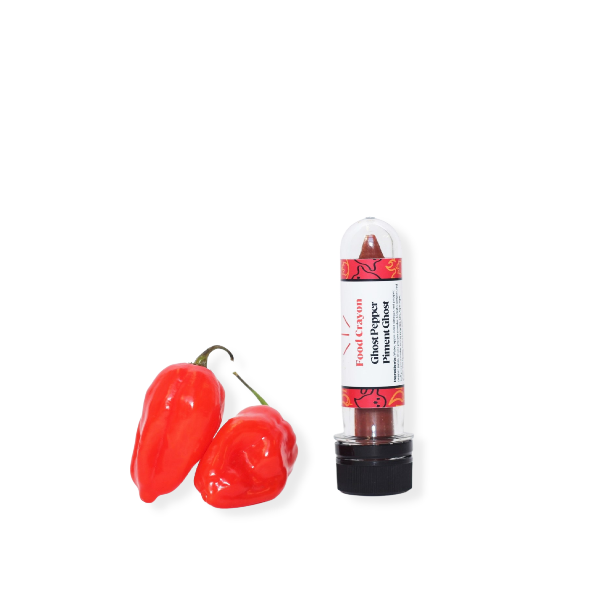 Ghost Pepper Food Crayon & Sharpener