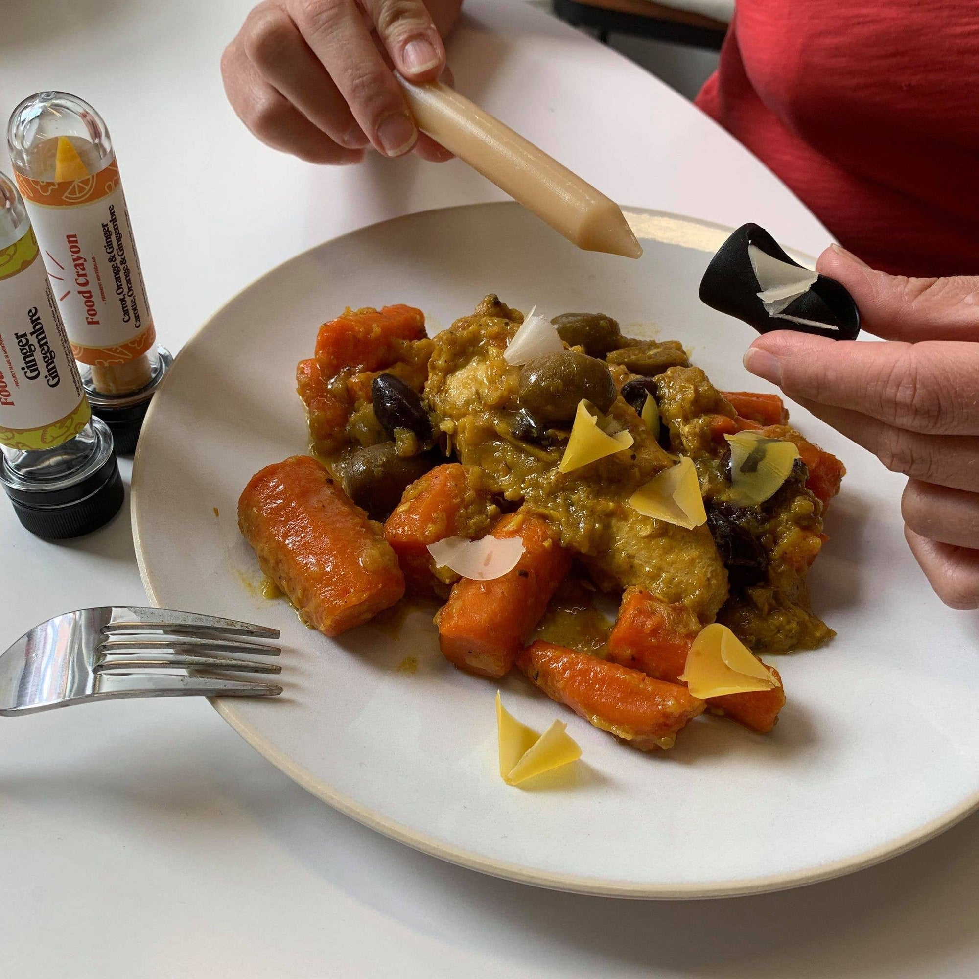 Ginger Food Crayon and Sharpener