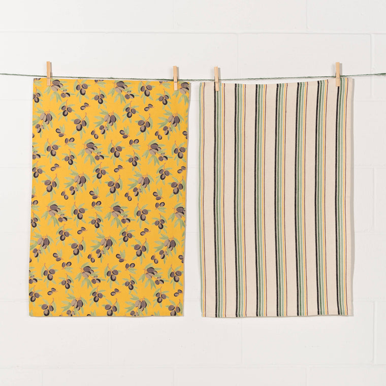 Olives Dishtowels Set of 2