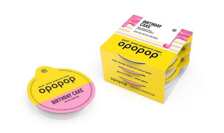 Opopop Snack Size Refill Cups - Birthday Cake