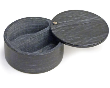 Marble Salt Box - Black