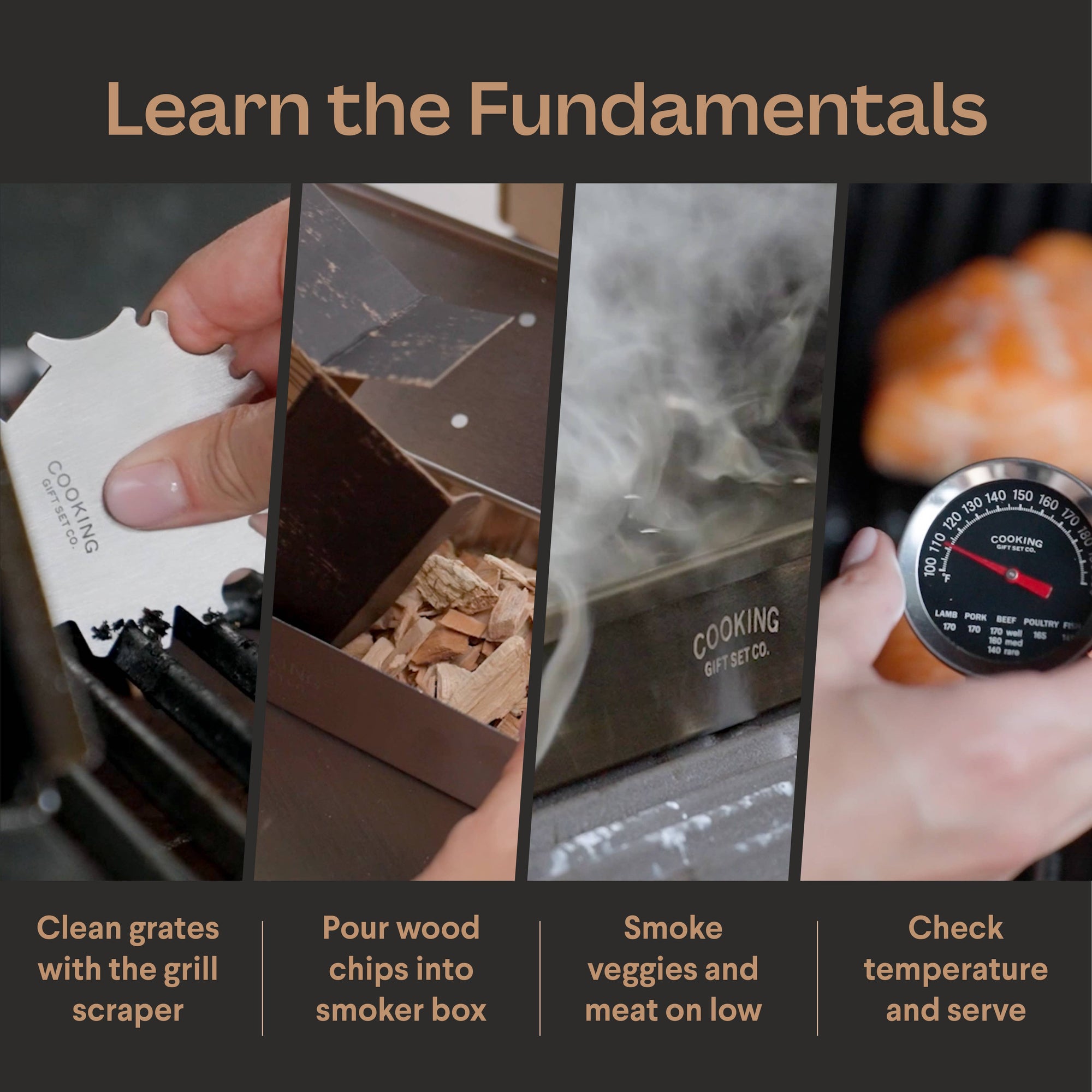 Wood Smoked BBQ Grilling Gift Set