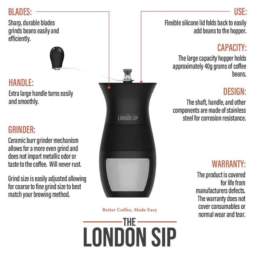 London Sip Manual Coffee Grinder