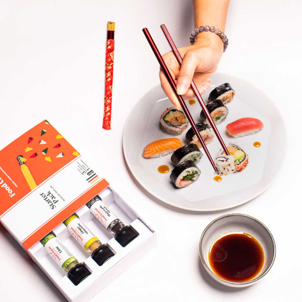 Ginger Food Crayon and Sharpener