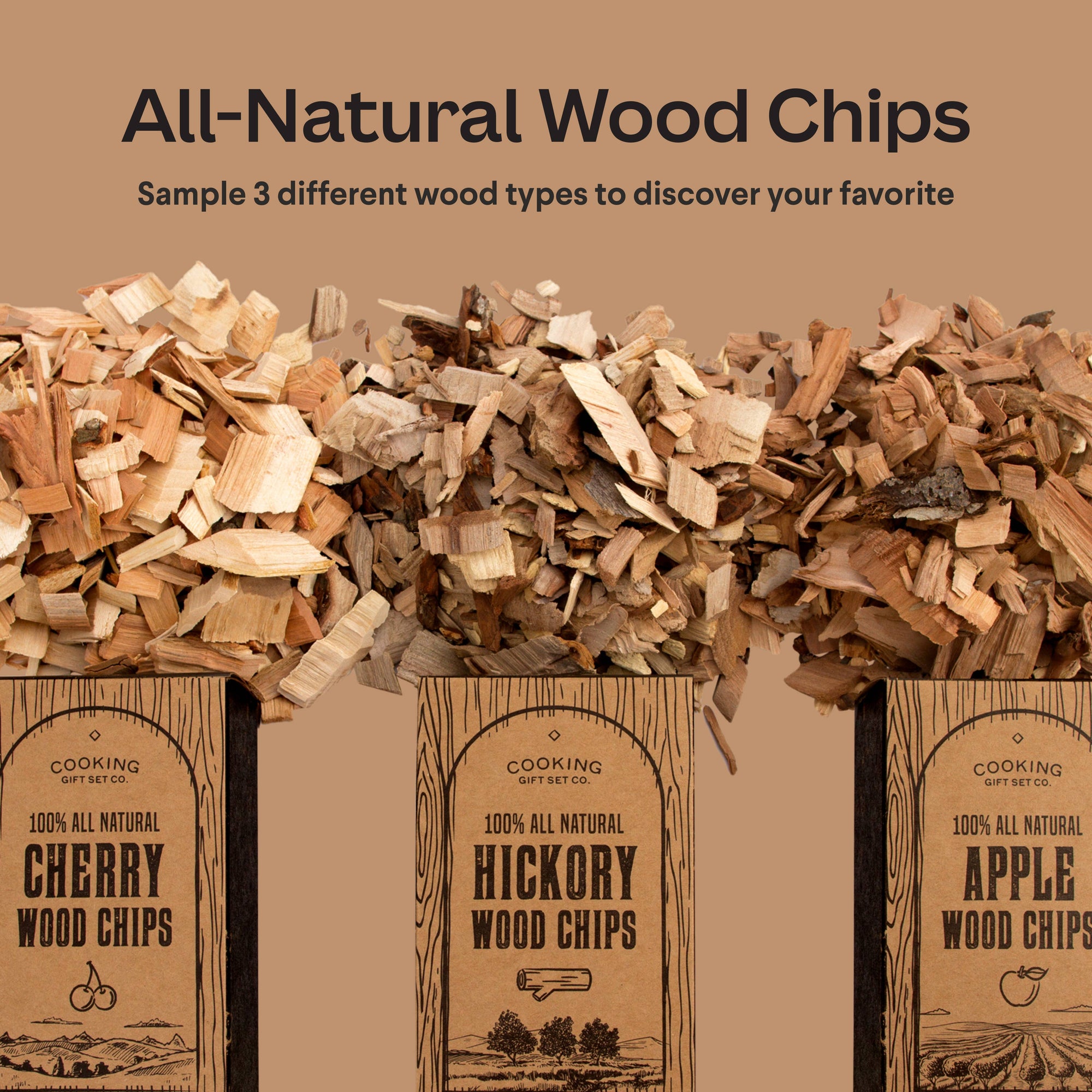 Wood Smoked BBQ Grilling Gift Set