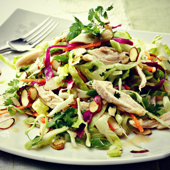 Asian Chicken Salad | fruit vinegars | specialty vinegars - EVOO & Vin
