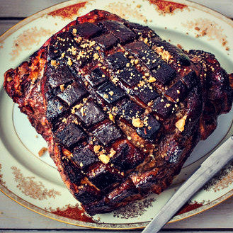 Balsamic Vinegar Glazed Ham - EVOO & Vin
