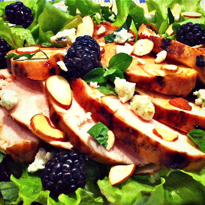 Blackberry, Feta, and Almond Salad - EVOO & Vin
