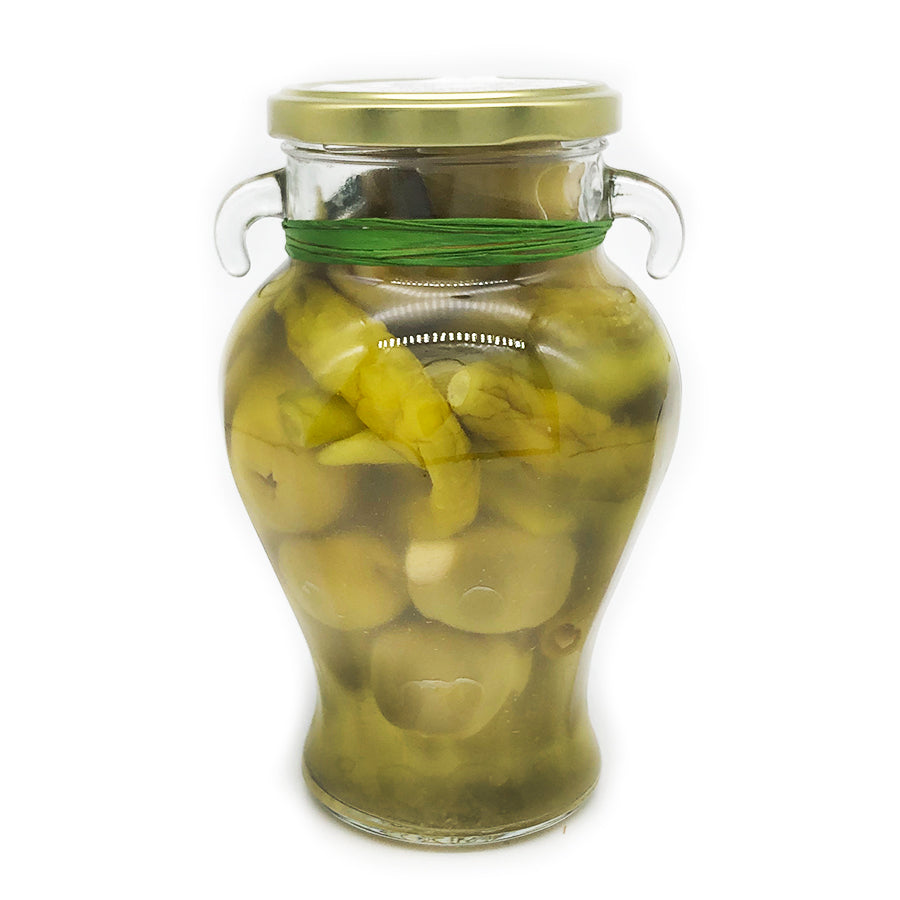 Olives - Garlic & Red Chili Stuffed