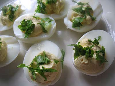 Truffled Deviled Eggs - EVOO & Vin
