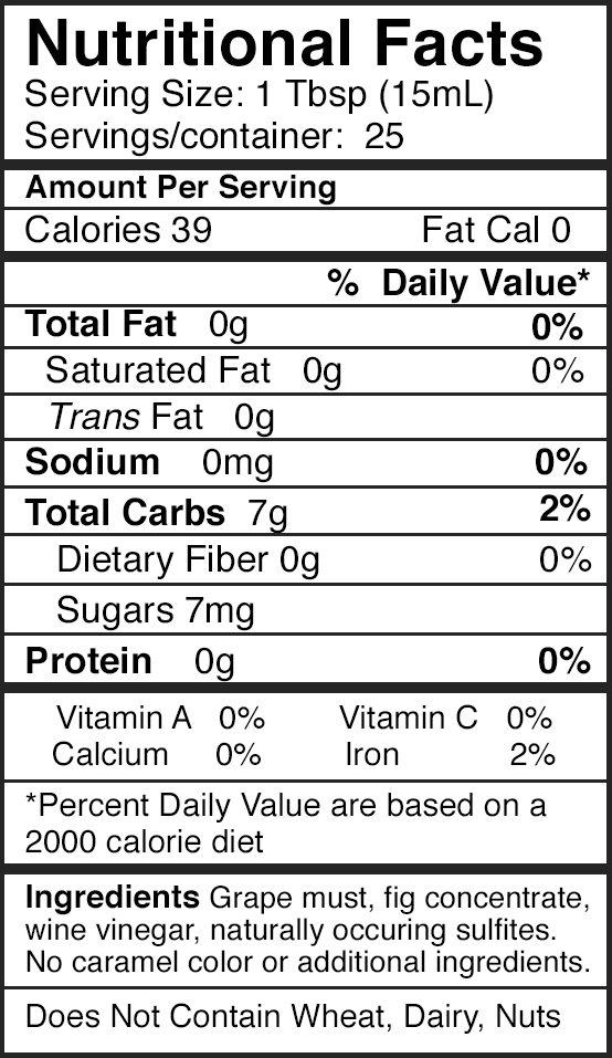 Mission Fig Dark Balsamic Vinegar