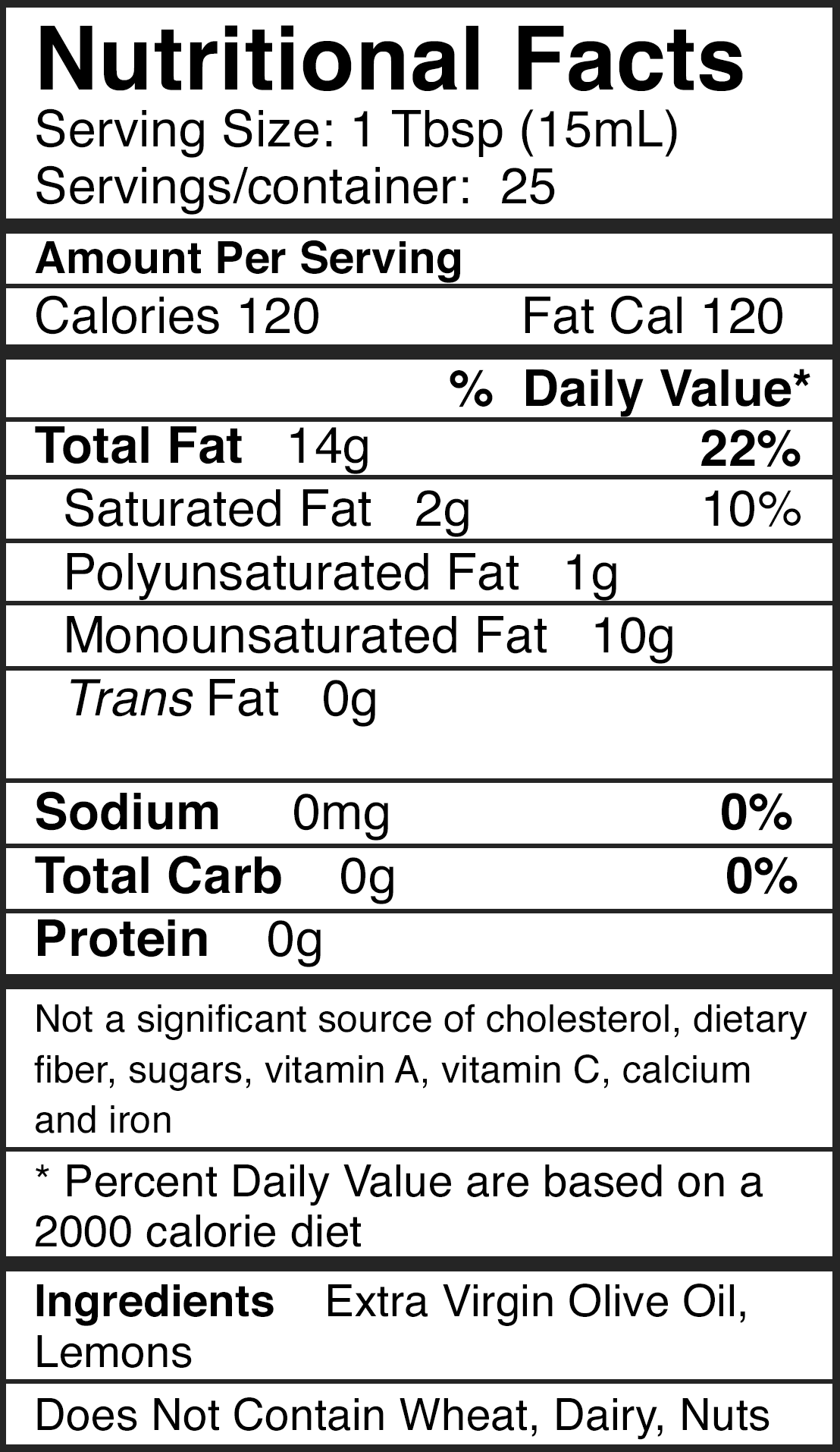 Green Lemon Fused Olive Oil