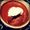 Oro Bailen Picual Dark Chocolate Pot de Creme with Blood Orange Whipped Cream - EVOO & Vin
