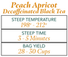 DECAF Peach Apricot  Black Tea