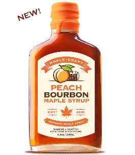 Peach Bourbon INFUSED Maple Syrup