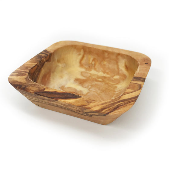 Dipping Bowl - Olive Wood Square