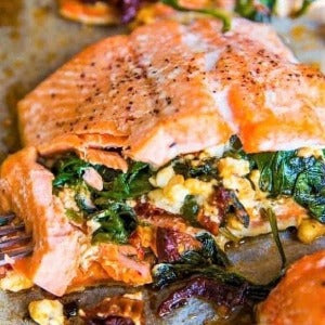 Stuffed Baked Salmon