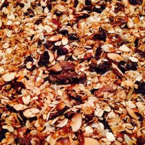 Cranberry- Orange-Crunchy-Nutty Granola - EVOO & Vin
